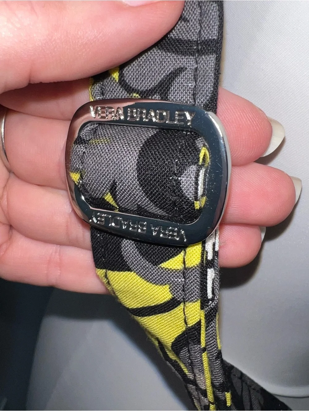 Vera Bradley Backpack Yellow Birdie Floral Quilted Cotton Travel Bag